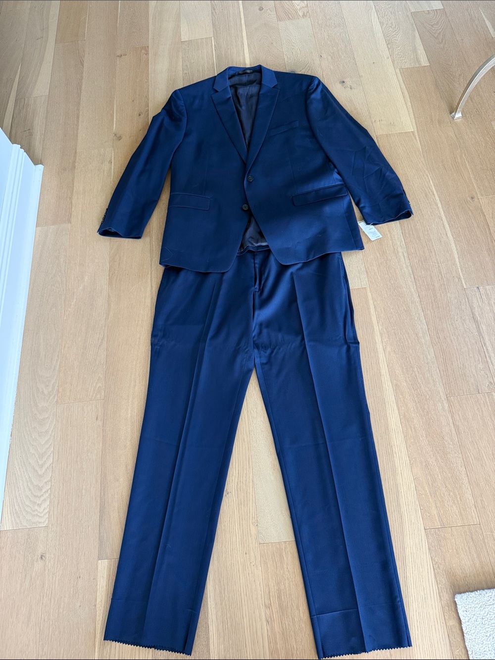 Calvin Klein Navy Blue Two-Piece Suit Jacket & Trousers